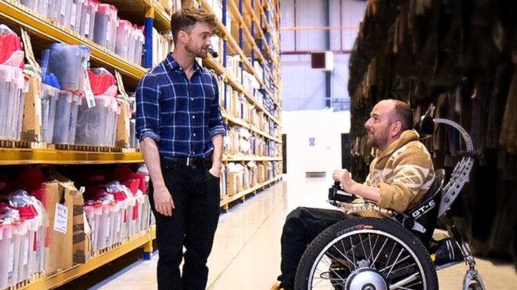 Daniel Radcliffe y David Holmes parapléjico Harry Potter