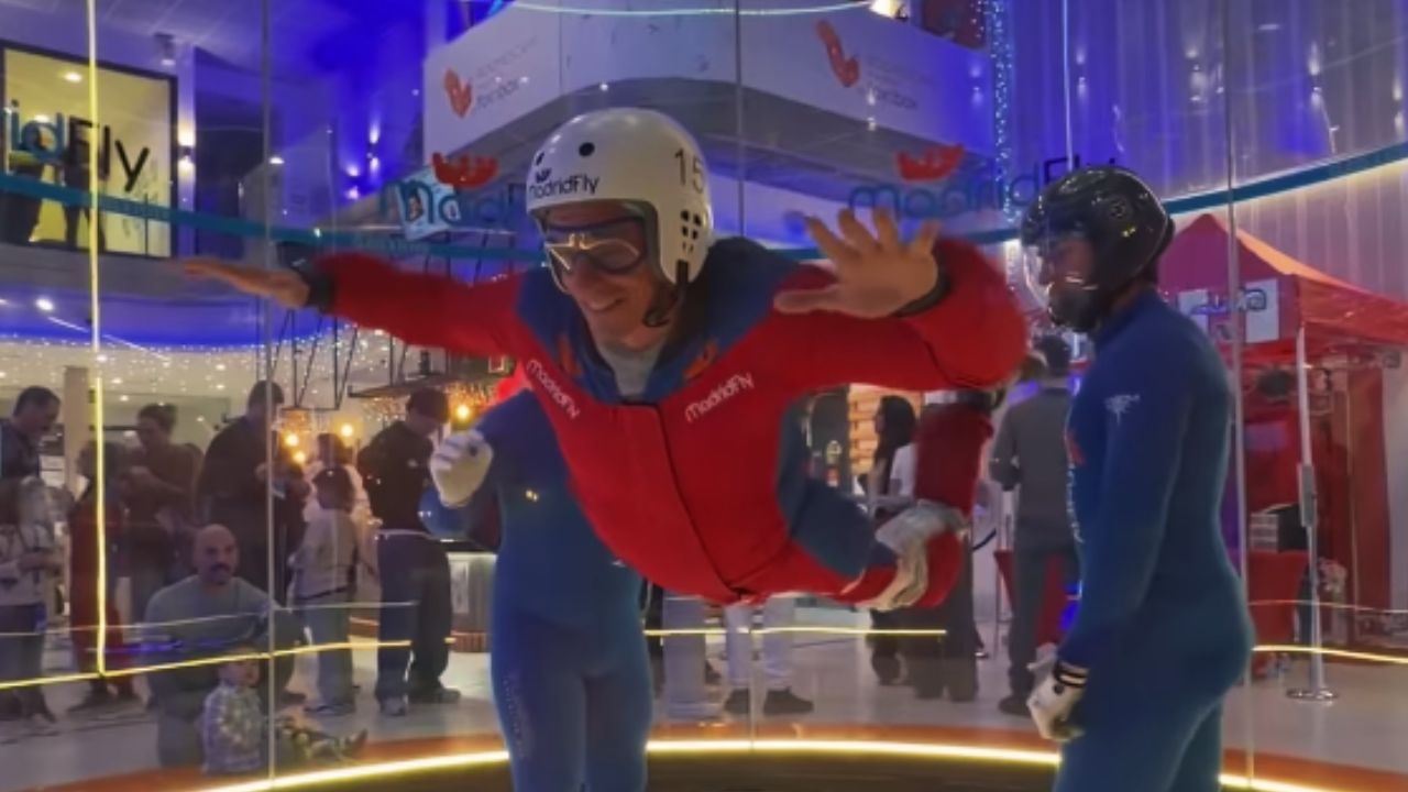 Pablo Tovar volando en MadridFly silla de ruedas
