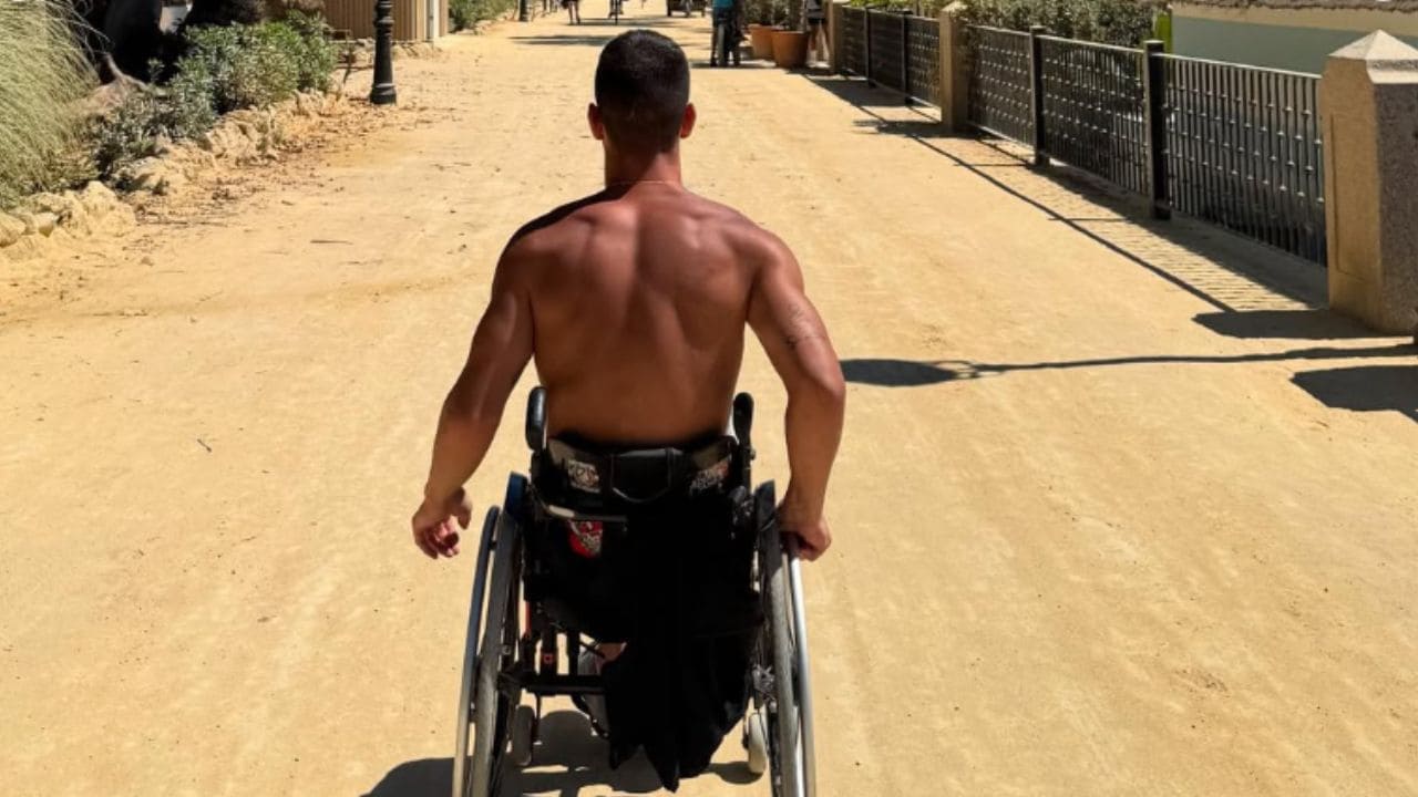 Pablo y una vida con parálisis cerebral: el entrenamiento como forma de superarse a uno mismo