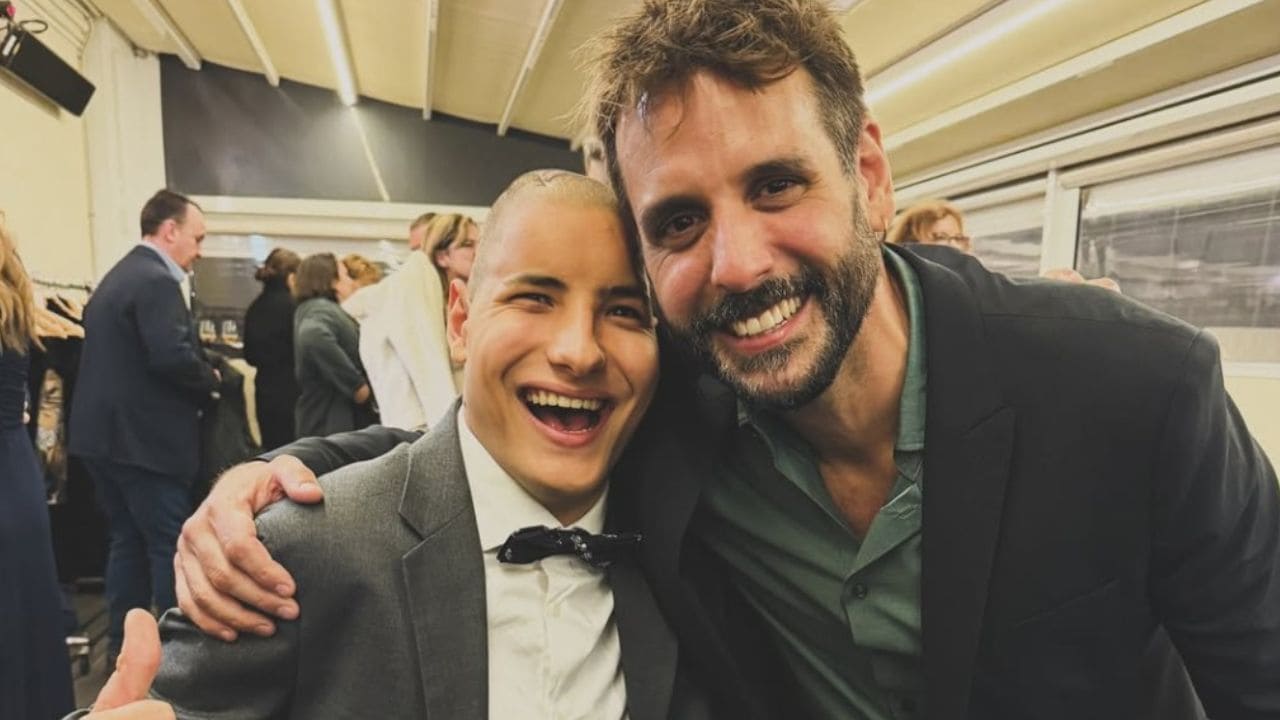 Carlos Roca junto a Roque Star en los premios de la Fundación Kike Osborne