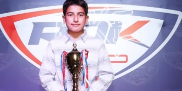Vicente Rodríguez, piloto de karting que sigue un tratamiento hormonal