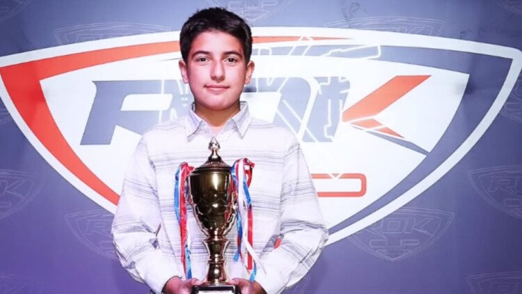 Vicente Rodríguez, piloto de karting que sigue un tratamiento hormonal