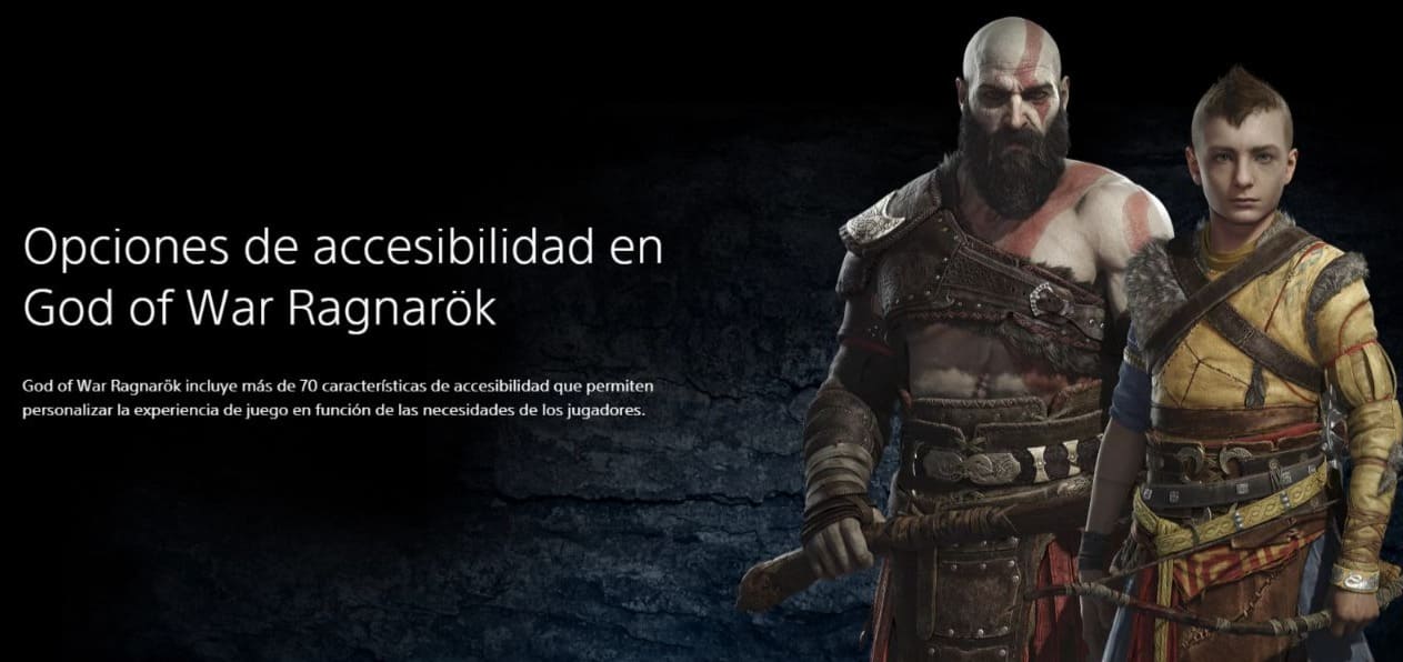 God of War Ragnarok, videojuego accesible para personas con discapacidad visual