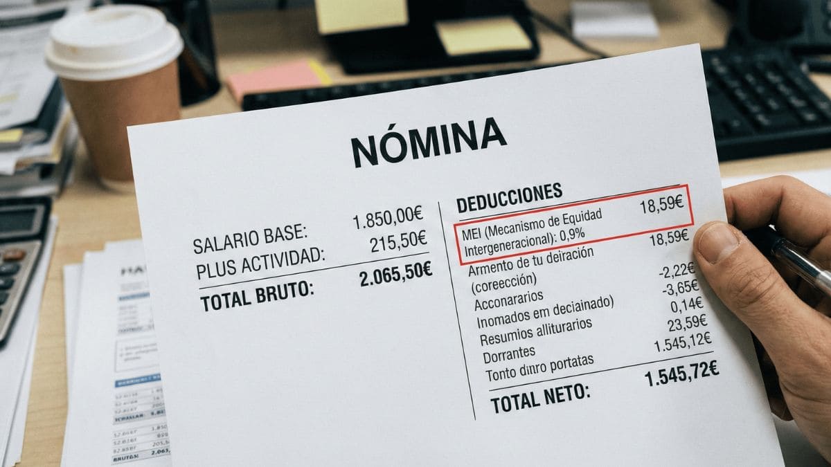 Cambio en las nóminas a partir del 1 de enero de 2026: esto descontarán para mantener las pensiones