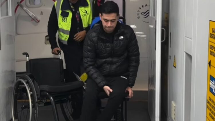 Daniel Esponda, joven con lesión medular que viaja en silla de ruedas