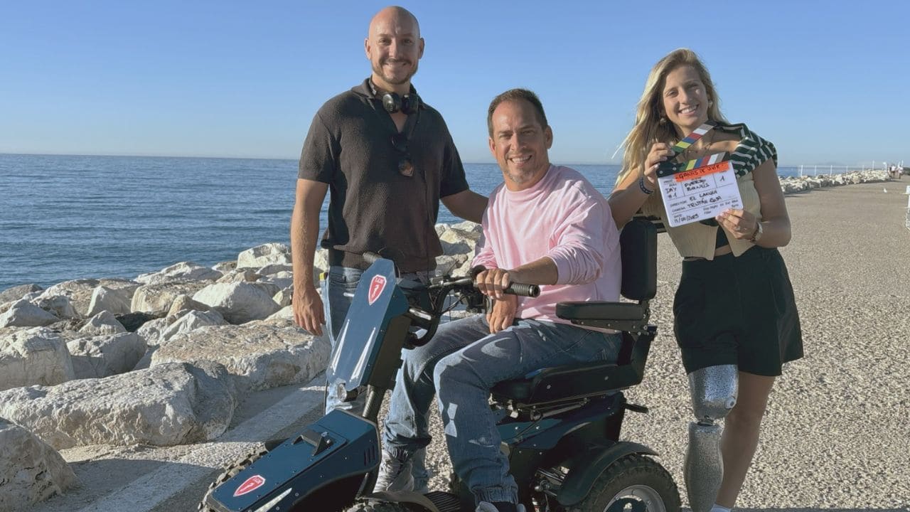 Rodrigo Espinel, El Langui y Desirée Vila rodando 'Ganas de Vivir'