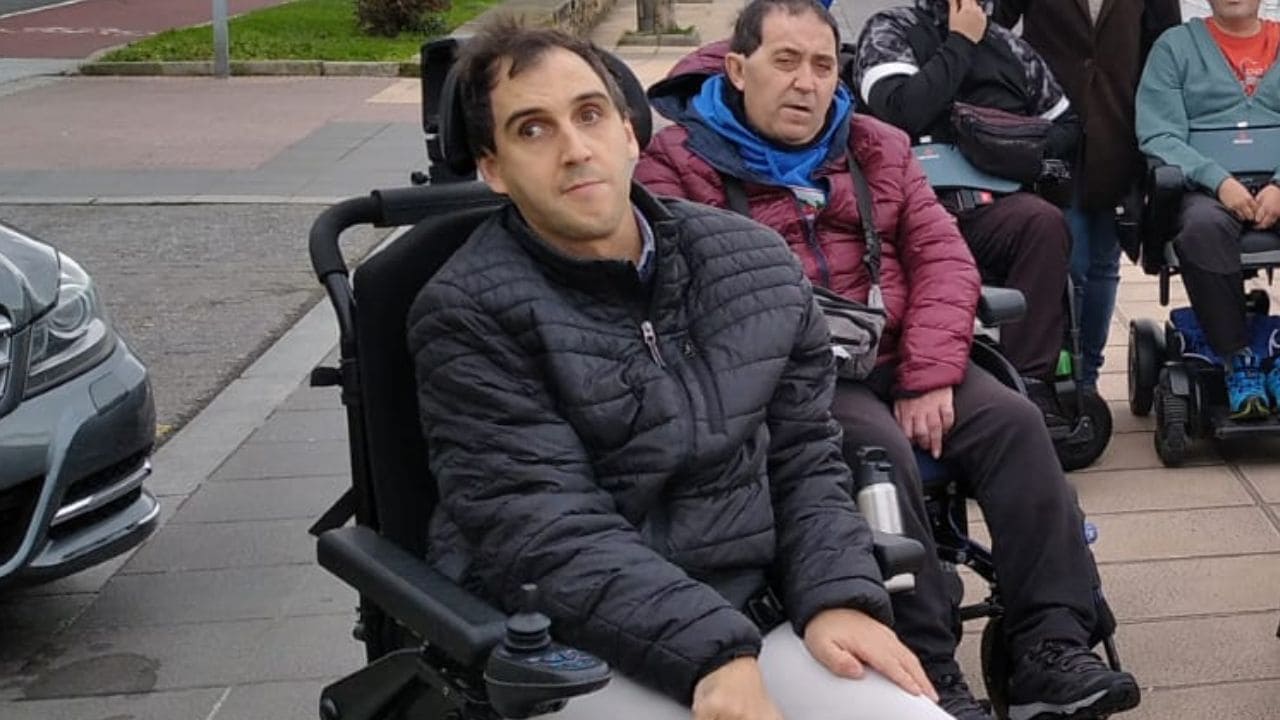 José María, hombre con parálisis cerebral