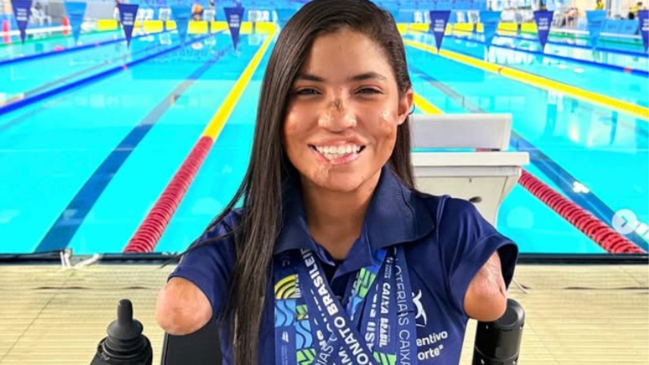 La impresionante historia de Jessyca Oliveira, atleta paralímpica: una meningitis le arrebató piernas y brazos