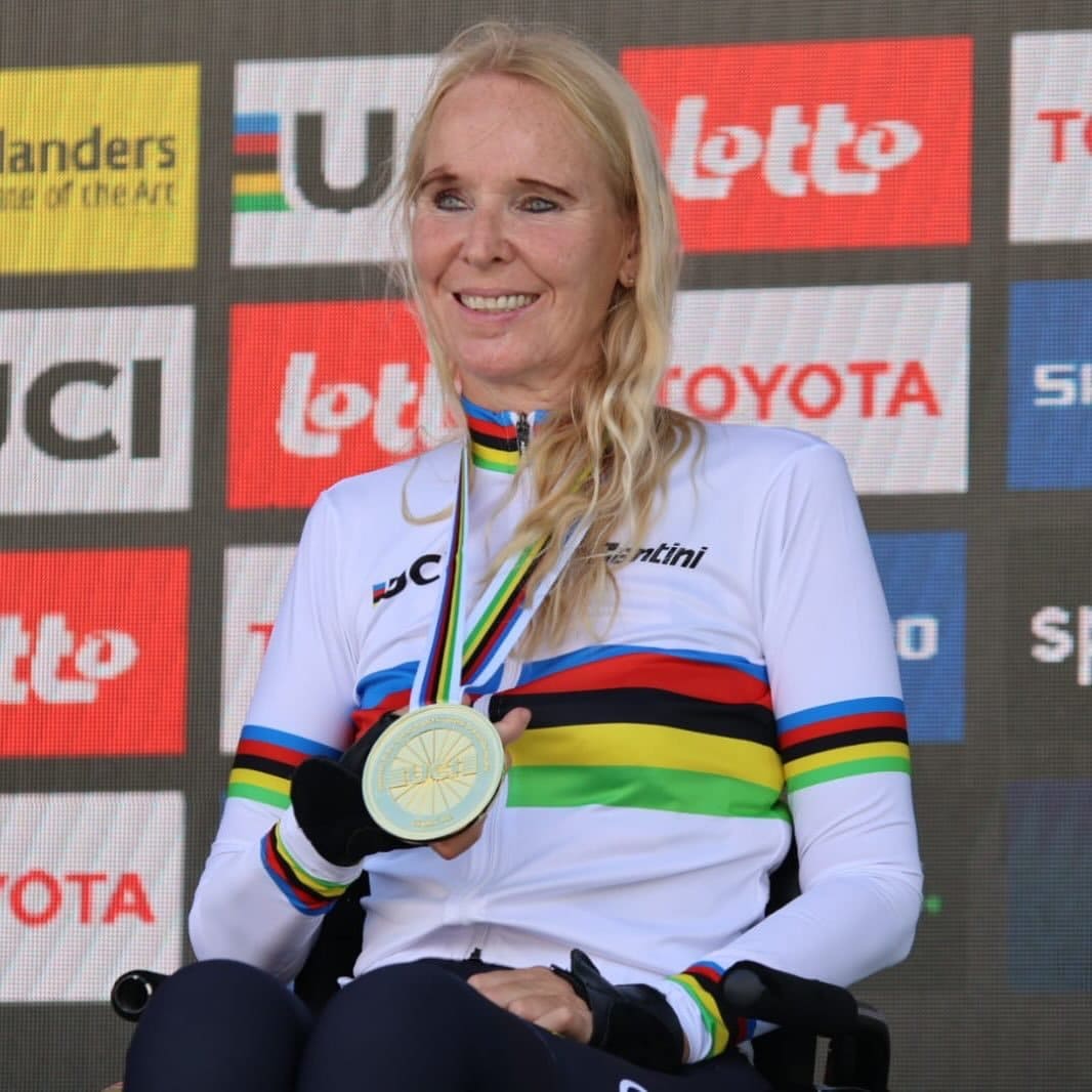 Manuela Vos, tetrapléjica y ciclista paralímpica