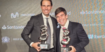 Martín de la Puente y Rafa Nadal en los Premios AS del Deporte