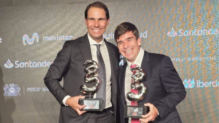 Martín de la Puente y Rafa Nadal en los Premios AS del Deporte