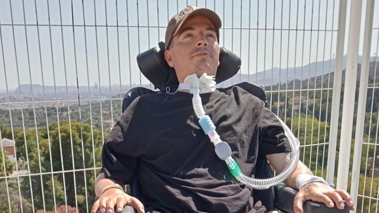 Miguel Planas, joven canario con lesión medular