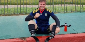 Pablo Gisenow, atleta con discapacidad