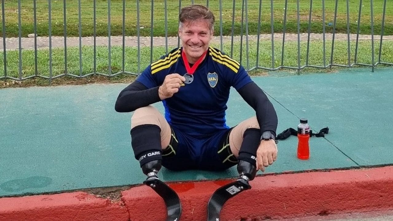 Pablo Gisenow, atleta con discapacidad