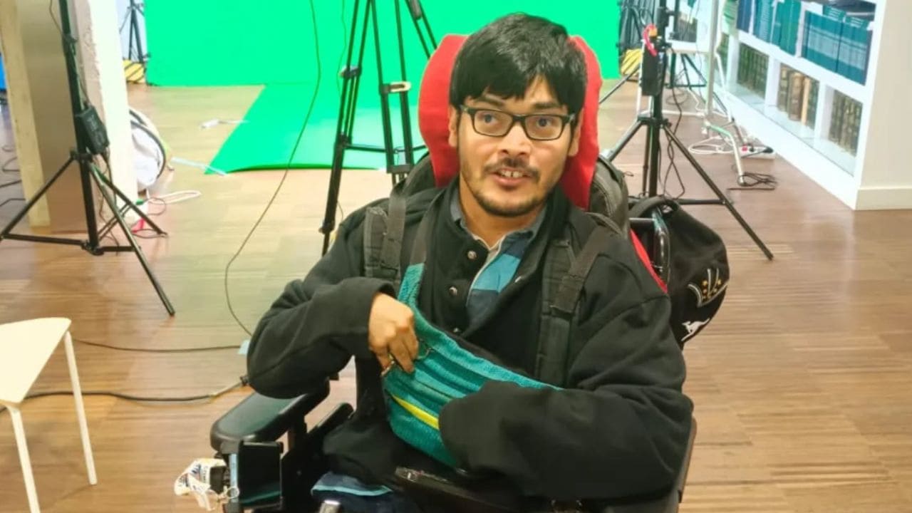 Sebas Carmona, joven con parálisis cerebral galardonado en los 'III Premios de la Discapacidad'