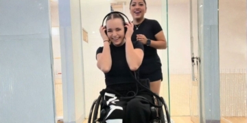 Abril Alfaro, joven con discapacidad