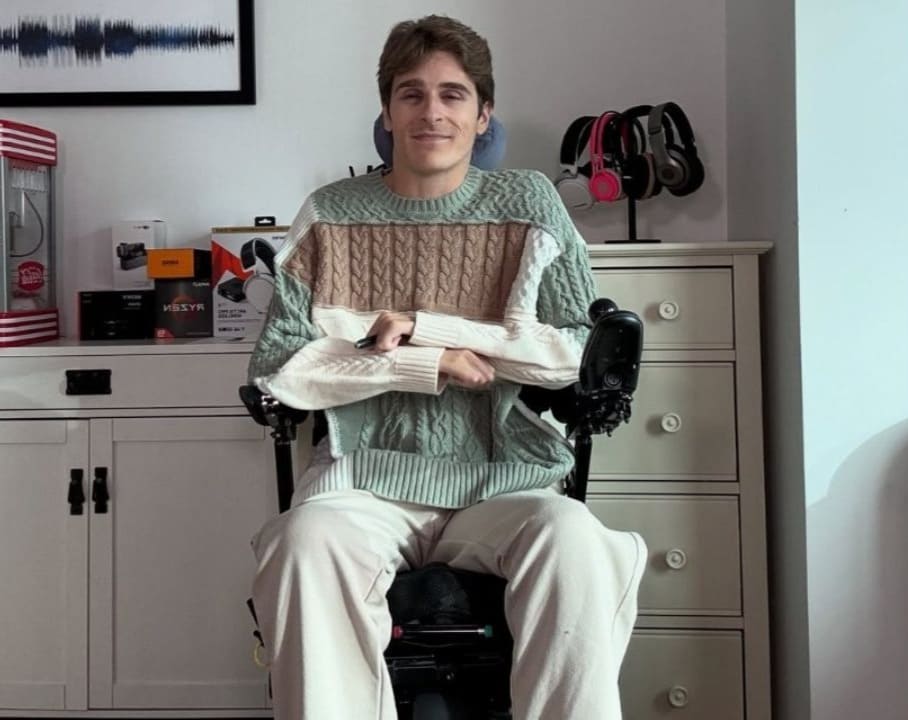 Alejandro Bocija, joven con discapacidad