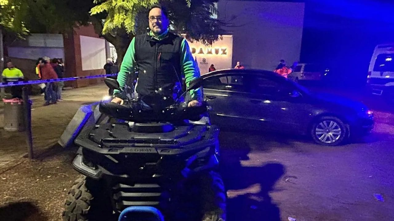 Gonzalo, cuponero de la ONCE, acude con su quad a rescatar a los pasajeros atrapados en el accidente en Adamuz