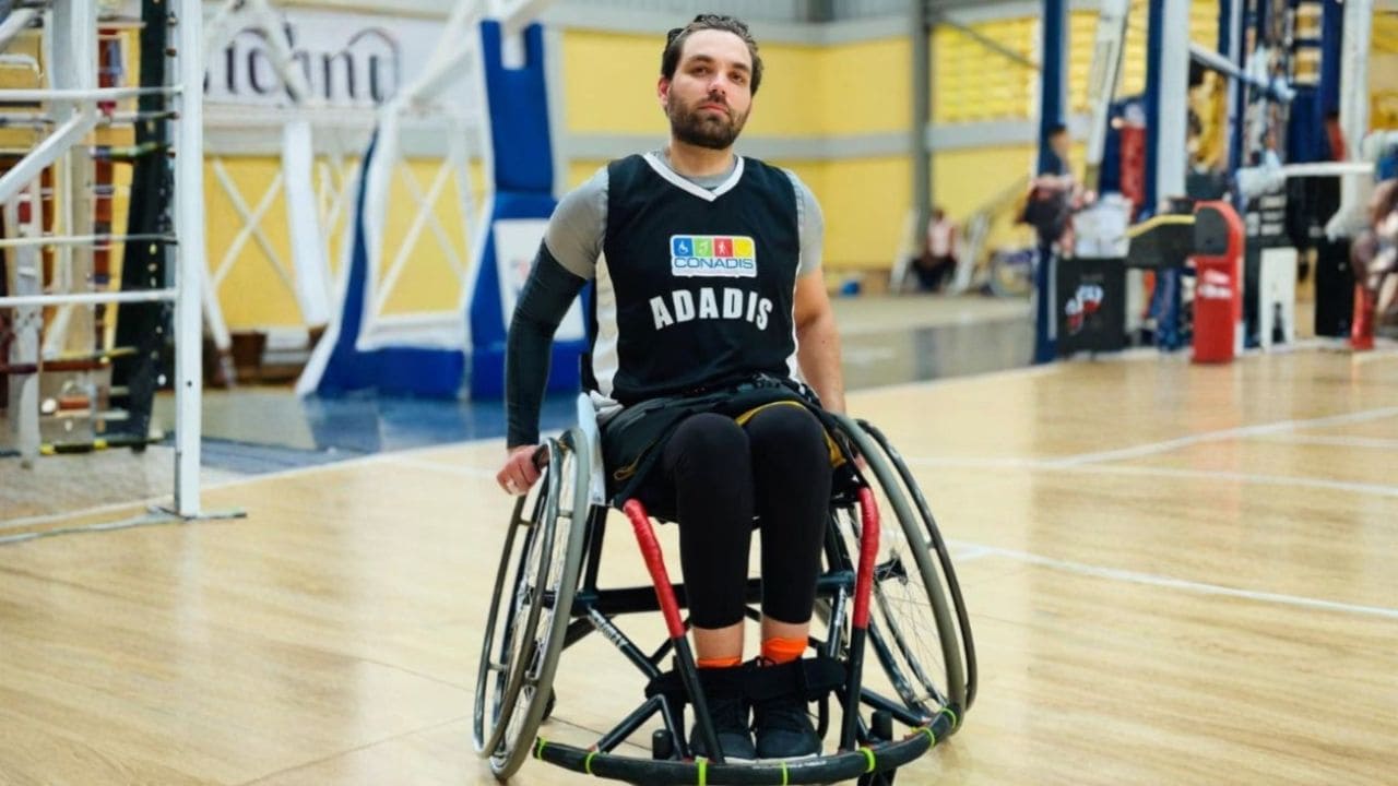 Leonel Núñez, atleta y superviviente a un impacto de bala que le causó una lesión medular