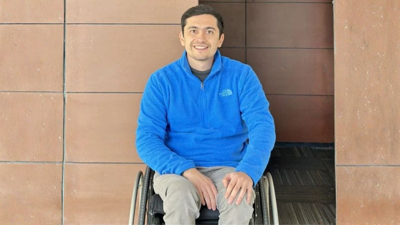 Daniel Esponda, joven con discapacidad