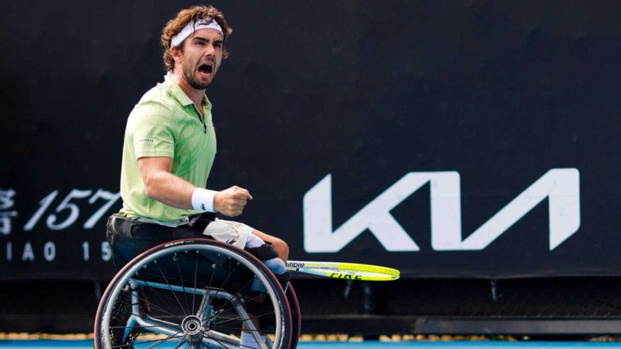 Daniel Caverzaschi, subcampeón del Open de Australia en dobles de tenis en silla de ruedas