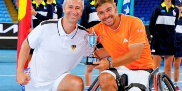 Martín de la Puente, subcampeón del Open de Australia de tenis en silla de ruedas