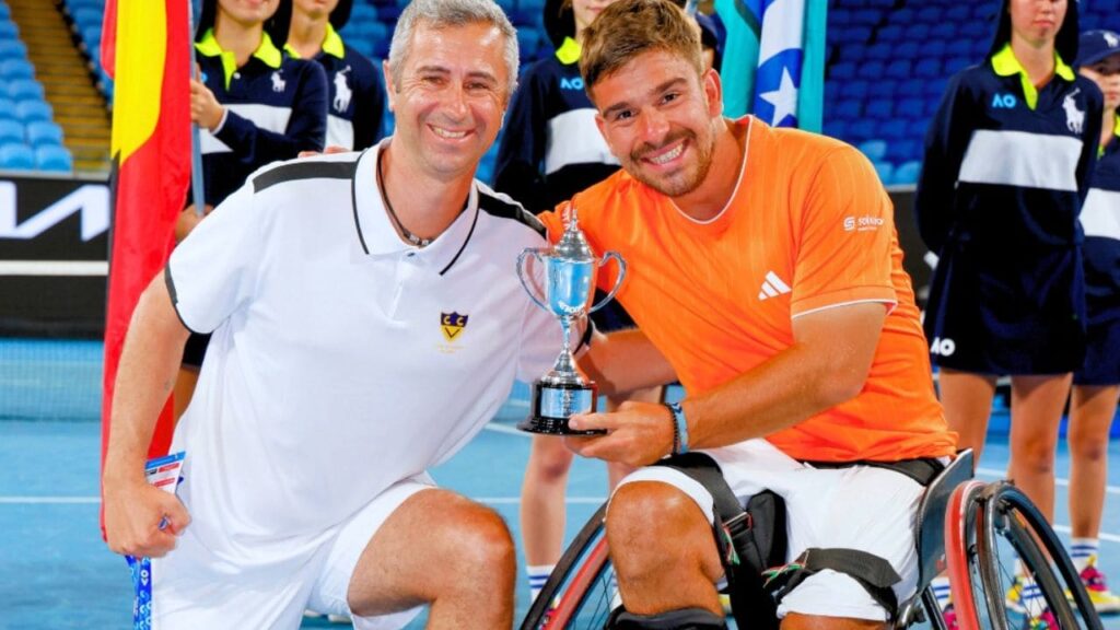 Martín de la Puente hace historia en el Open de Australia en tenis en silla de ruedas