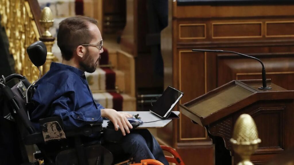 Pablo Echenique en su etapa como diputado de Podemos en el Congreso de los Diputados discapacidad accesibilidad