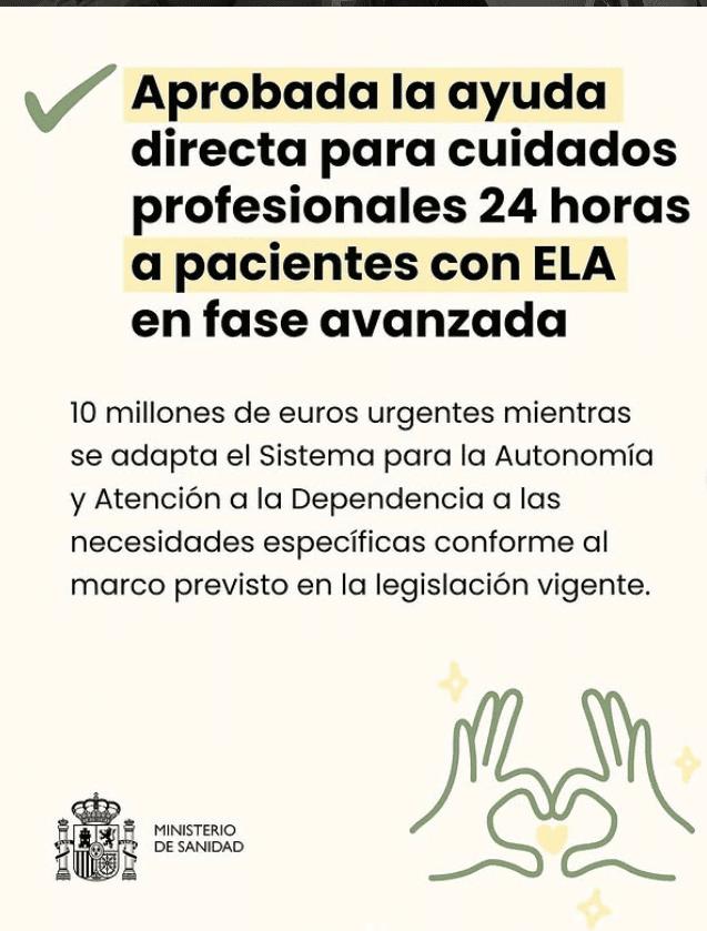 Fran Vivó, paciente de ELA, anuncia que le han concedido el Grado III + de dependencia