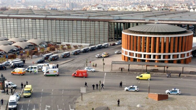 Estación de Atocha, Madrid, durante el 11-M discapacidad