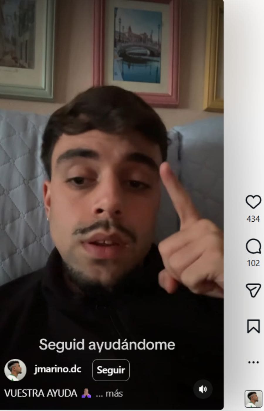 La historia de superación de Juan Marino, 23 años: una neuropatía óptica de Leber le dejó sin visión, pero no sin su Betis