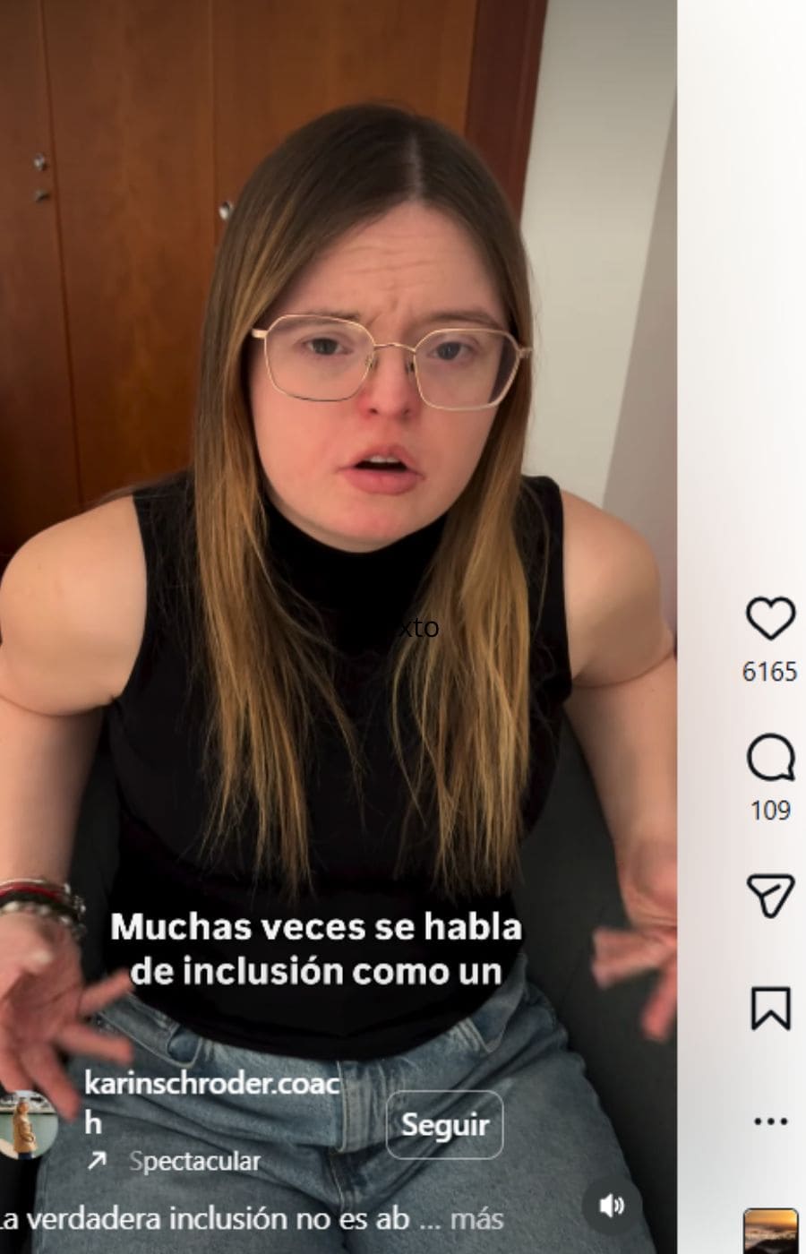 Caterina, joven con síndrome de Down: “La inclusión no es un acto de caridad; es una oportunidad de evolución”