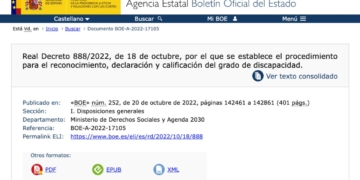El BOE confirma cuándo será la revisión del grado de discapacidad