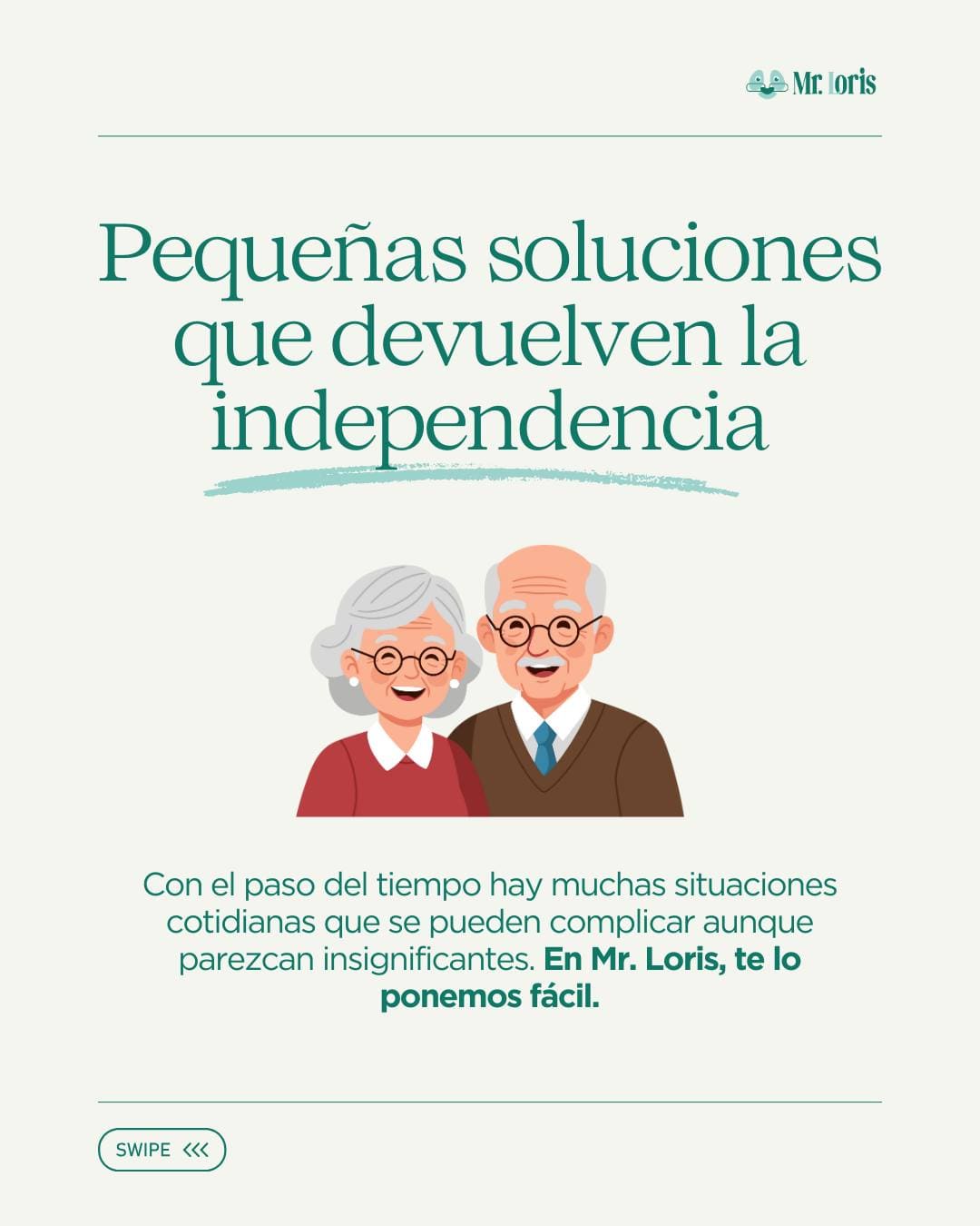 Mr. Loris, una iniciativa que fomenta el envejecimiento saludable de personas mayores: vivir "más y mejor"