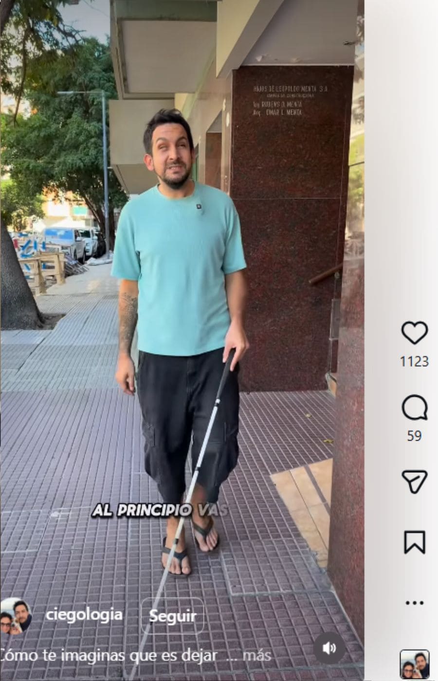 Facundo Bogarín detalla el proceso de adaptación a una discapacidad visual: "Es una transformación grande"