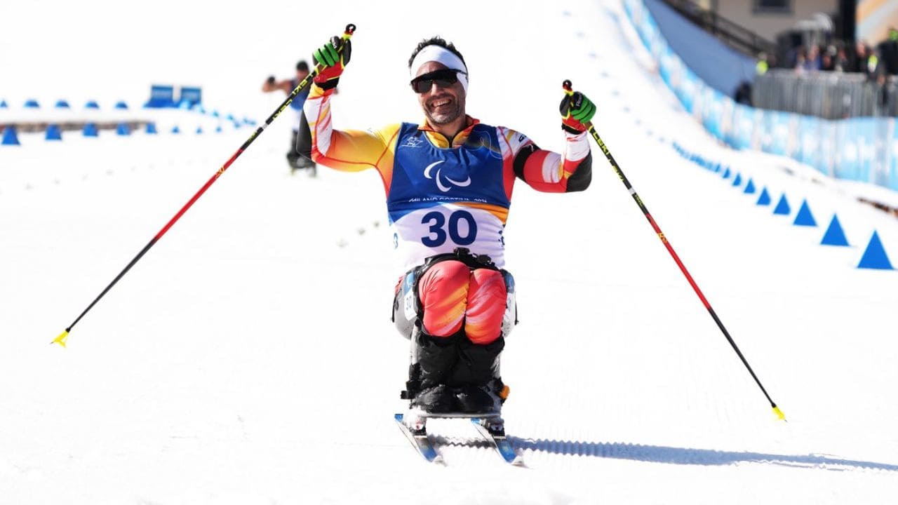Higinio Rivero hace historia en los Juegos Paralímpicos de Invierno Milano-Cortina 2026