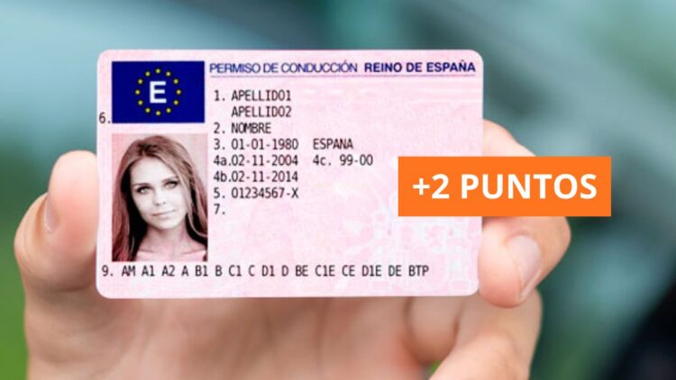 La DGT explica como obtener dos puntos extra en el carnet de conducir