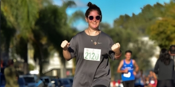 Agustina Garmendia: la emoción de completar su primera carrera con parálisis cerebral