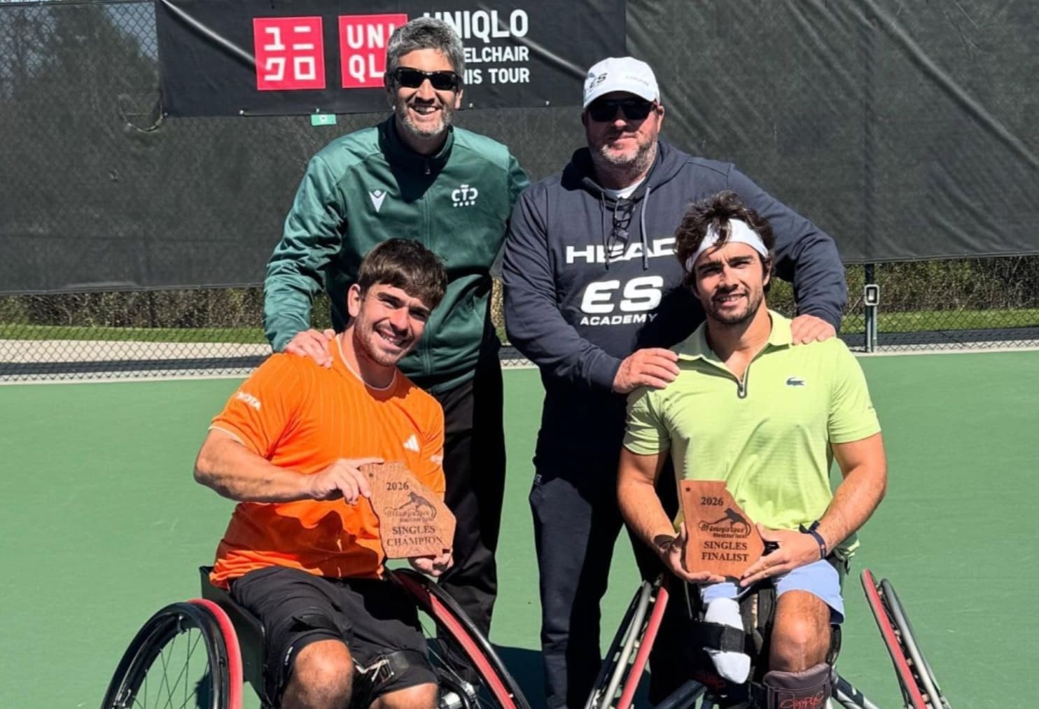 Martín de la Puente y Daniel Caverzaschi en la final del Georgia Open