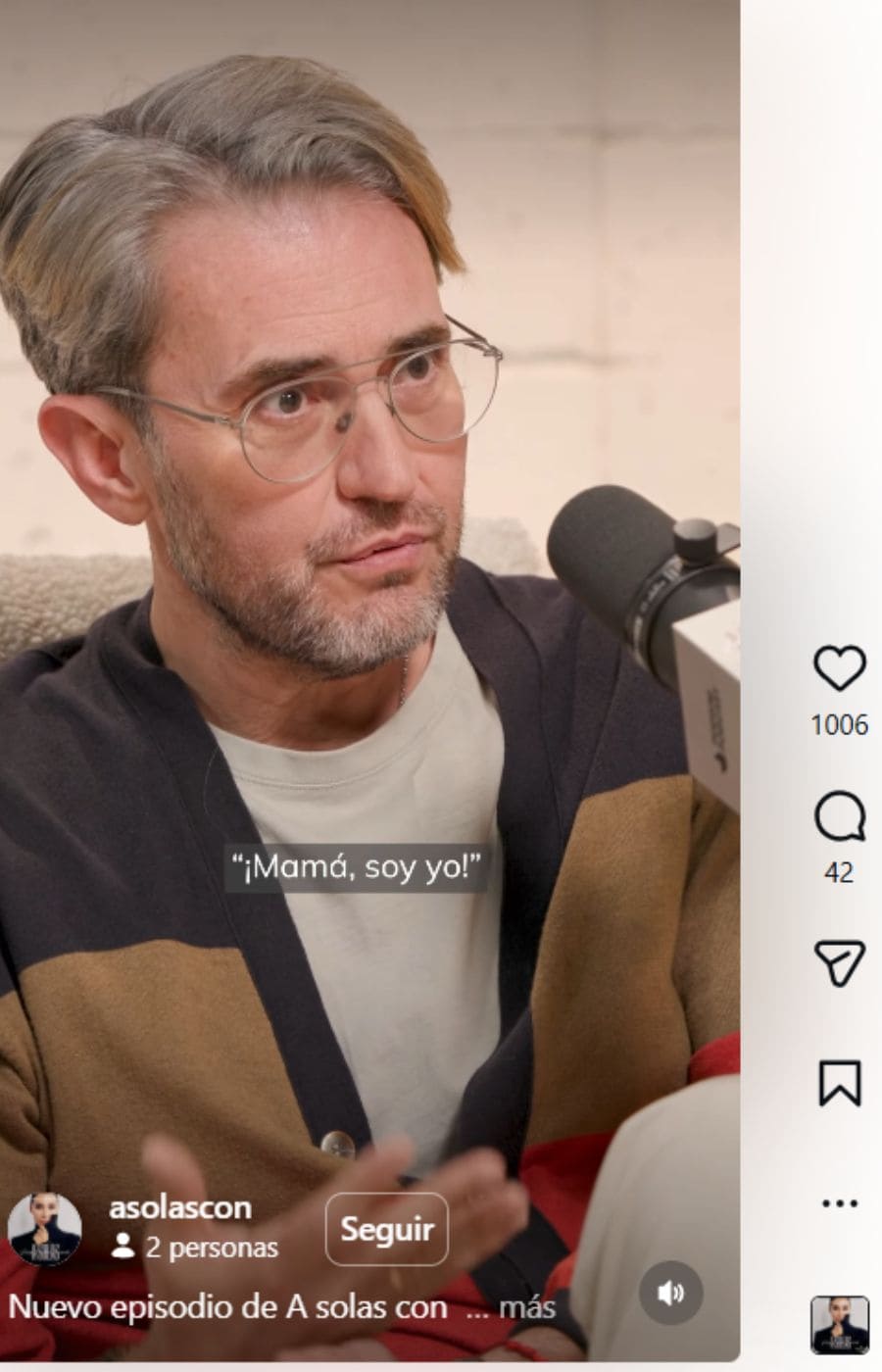 Màxim Huerta visibiliza el Alzheimer a través de la figura de su madre: "Mamá, que soy yo"