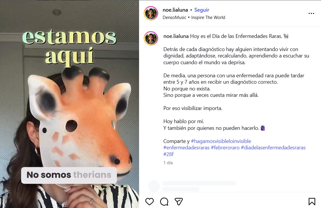 Noelia Adróver, paciente de una enfermedad rara: "No somos 'therians', pero estamos aquí"