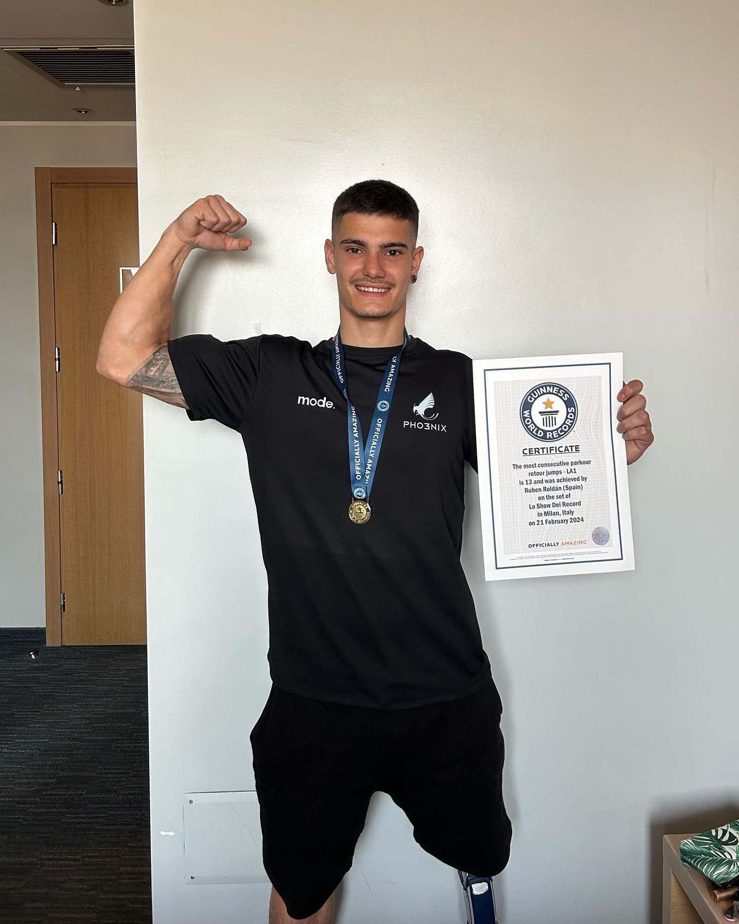 Rubén Roldán, una estrella del parkour a una sola pierna que ya ha batido récord Guinness