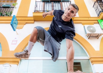 Rubén Roldán, una estrella del parkour a una sola pierna que ya ha batido récord Guinness