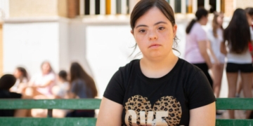 Alumna con síndrome de Down