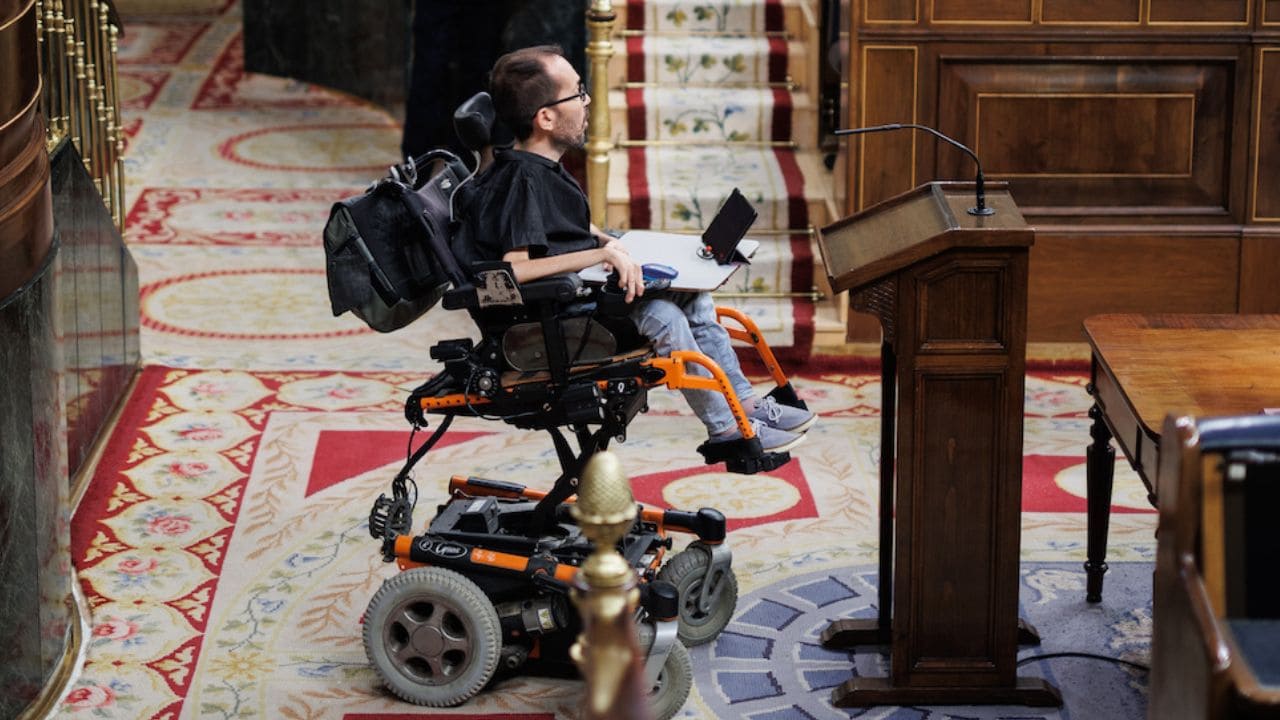 Pablo Echenique en el Congreso de los Diputados