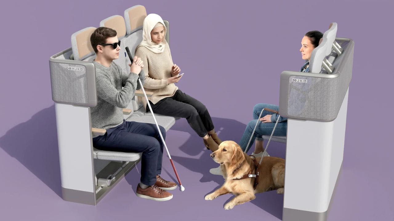 Airbus crea un espacio para que las personas con discapacidad puedan viajar en avión en su silla de ruedas
