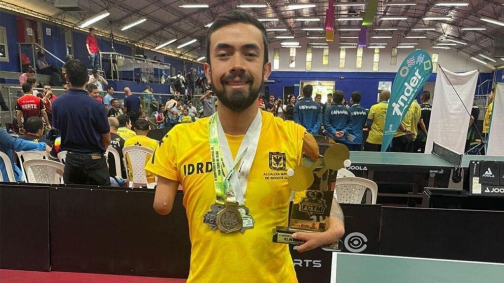 David Cucaita, atleta con discapacidad