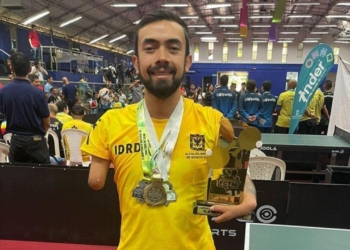 David Cucaita, atleta con discapacidad