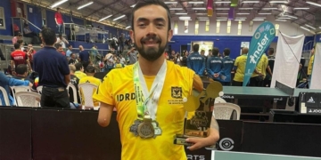 David Cucaita, atleta con discapacidad