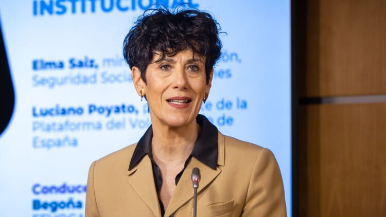 Elma Saiz, ministra de Inclusión, Seguridad Social y Migraciones